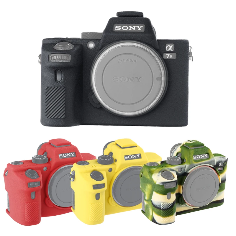 

for Sony a7m2 a7II a7r2 a7rII a7sII a7s2 Soft Silicone Camera Protective Body Case Skin Litchi A72 Camera Bag Protector Cover
