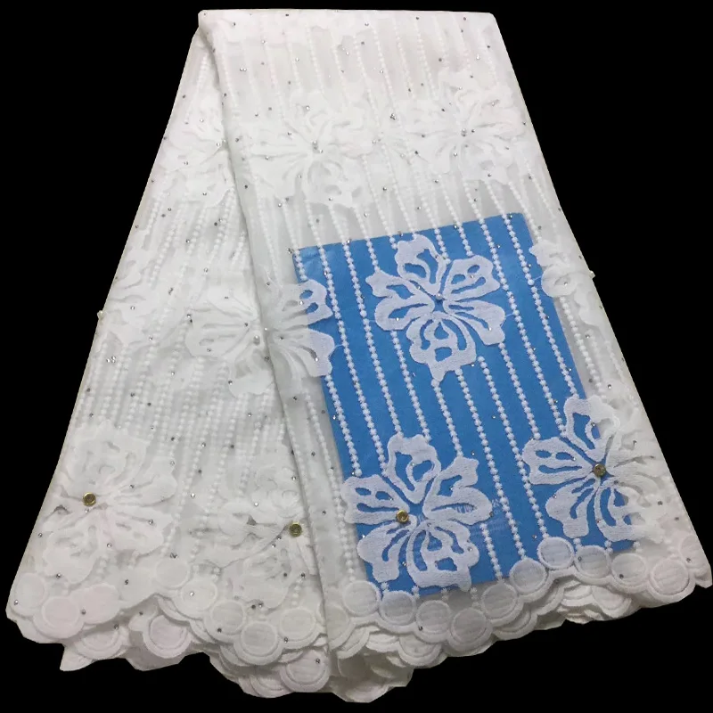 10 цветов (5 ярдов/шт) оптовая цена африканская чистая кружевная Белая французская