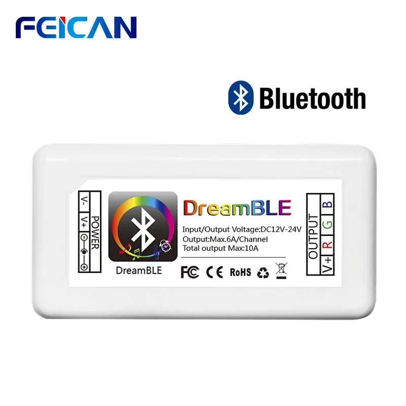 Светодиодный контроллер RGB 12 24 В Bluetooth Wi Fi светодиодный светильник SMD 5050
