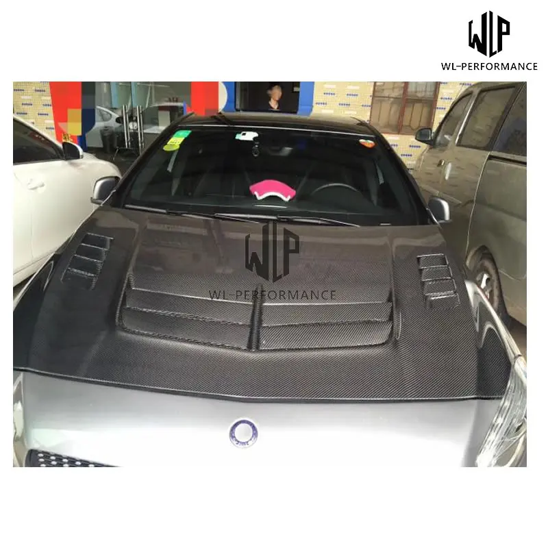 Высококачественная крышка капота двигателя W176 из углеродного волокна капоты для