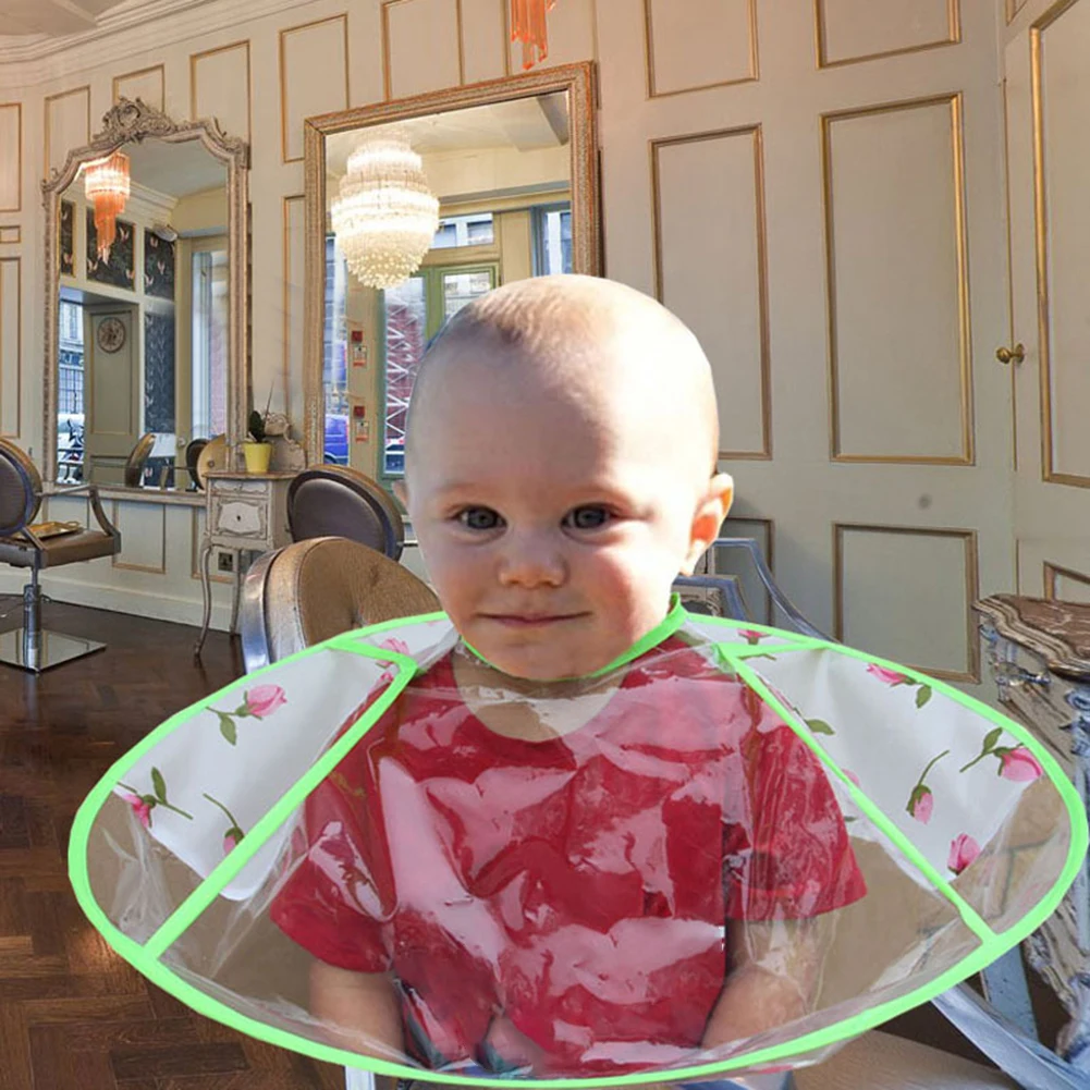 

Hair Hairstyle Styling Tool Accessories Transparent Waterproof Haircut Apron Gown Barber Salon Styling Cloth for Kids