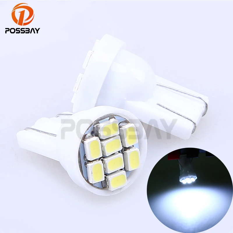POSSBAY супер яркий 2 предмета 8SMD T10 1206 куполообразный индекс Автомобильный