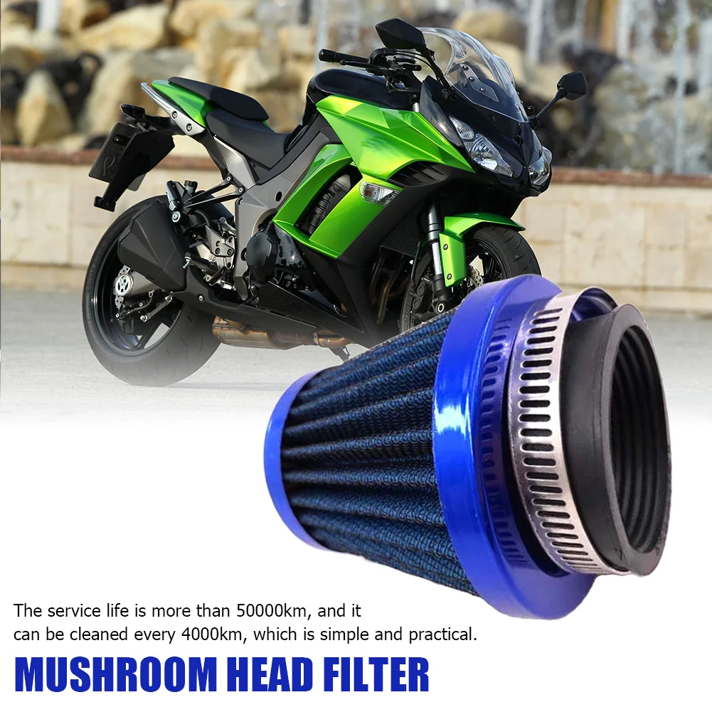 

Мотоциклетный воздушный фильтр 39 мм, 48 мм, 54 мм, с грибовой головкой, фильтр, очиститель воздуха, синий для уличных личных автомобильных дета...