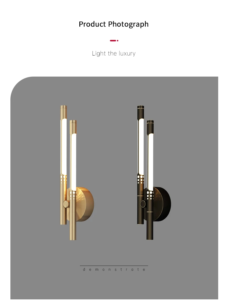 Modern Copper Design LED Wall Lamp For Living Room Bedroom Bedside Corridor Aisle Sconce Light Gold Indoor Decoration Fixture wall sconces for living room