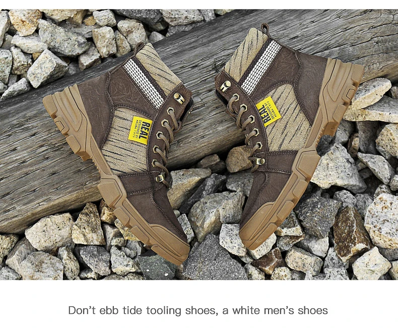 Weideng Plus Size 37-45 Genuine Leather Warm Boots Men Casual Winter Outdoor Women Snow Shoes High Quality Lace Up Soft Non Slip