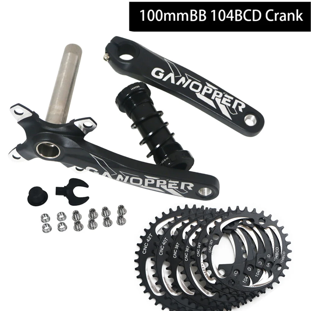 Fatbike Fat Bike crankset 100 мм BB 104BCD 9S 10S 11S 2*10S набор кривошипов для велосипедов
