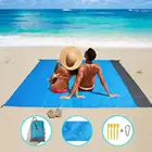 Складное карманное песочное пляжное одеяло, матрас для кемпинга, портативный водонепроницаемый легкий коврик, уличный коврик для пикника 200x140 см