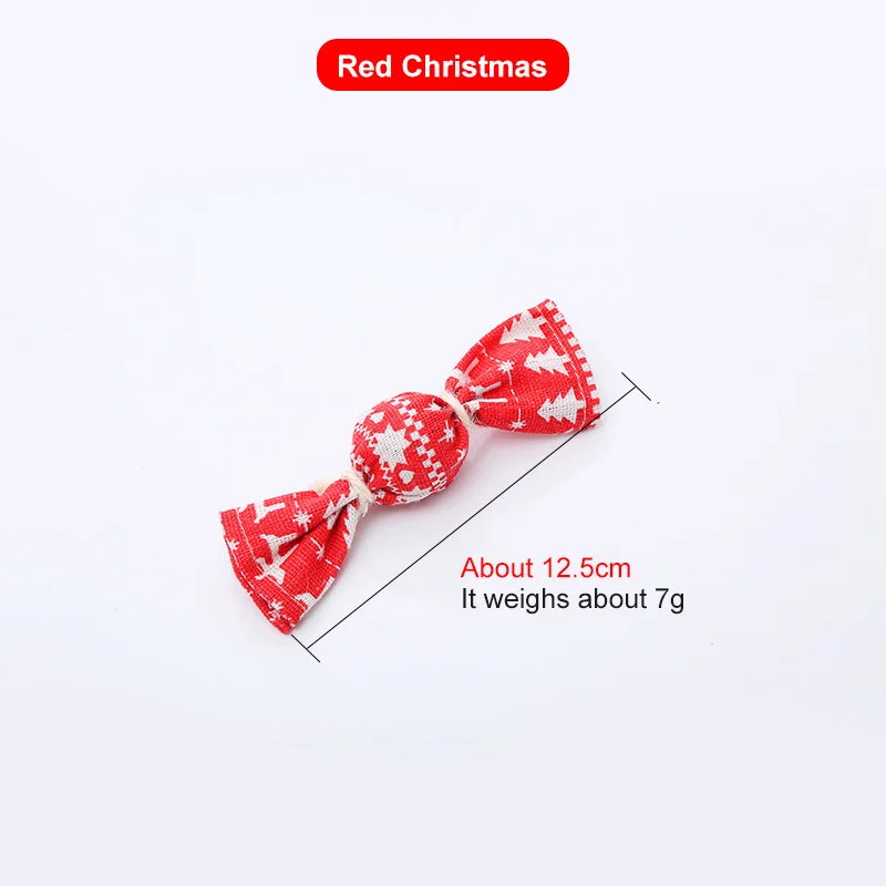 

Cat Toys Candy Bell Cloth Ball Small Pet Toy Funny Cat Swipe The Rolling Christmas Entertaining Bell Candy Shape Interactive Pet