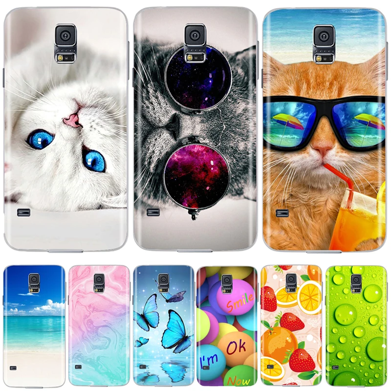 Чехол для телефона Samsung Galaxy S5 mini чехол Mini SM G800F G800 силиконовый мягкий ТПУ