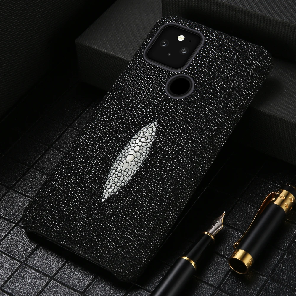 langsidi luxury stingray skin phone case for google pixel 6 pro 5a 5g 5 fundas for google pixel 4a 5g pixel 4 fundas coque free global shipping