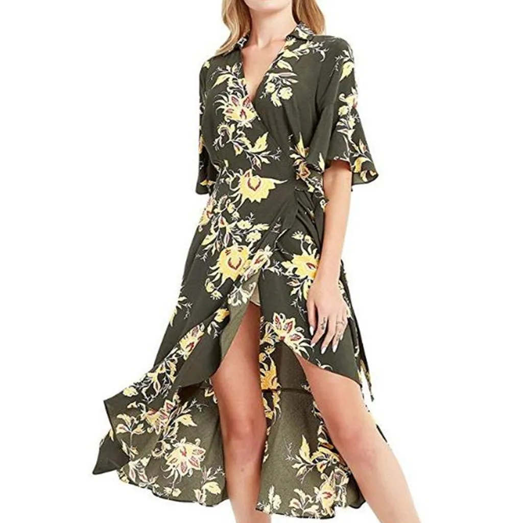 Женское платье размера плюс модное женское с О образным вырезом и длинным