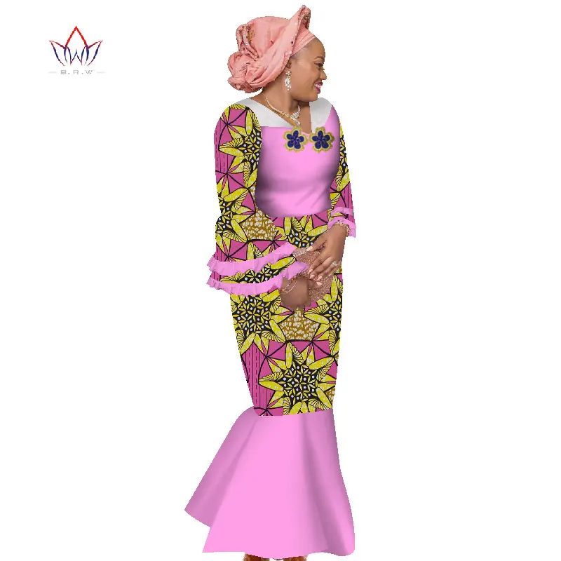 Новые африканские хлопковые платья для женщин одежда с v образным вырезом