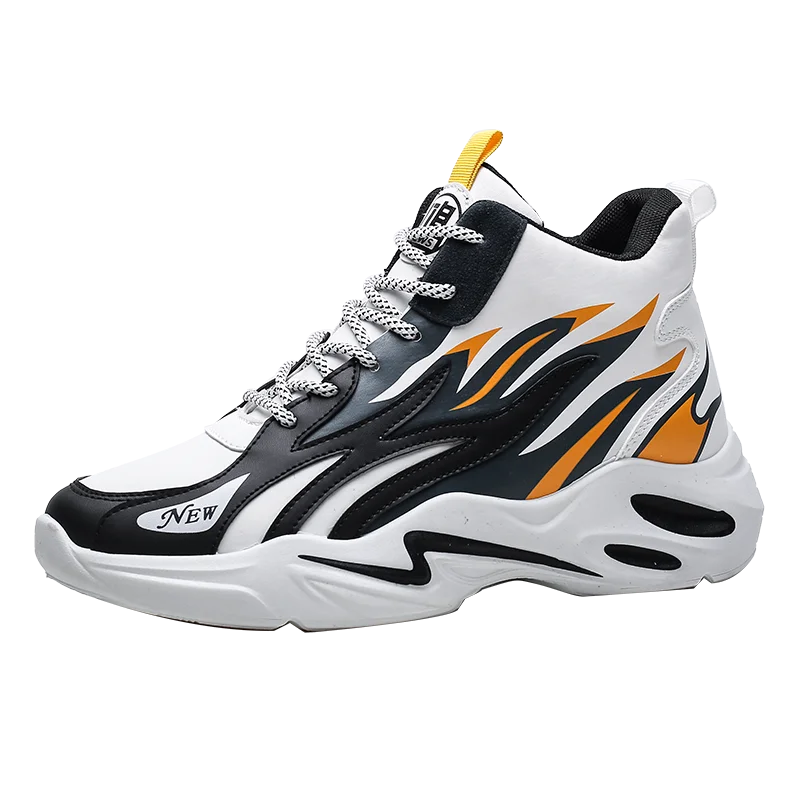 

Man Basketball Shoes Mens High Top Sneakers Fashion Leather Shoes Comfort Shoes Outdoor Running Shoes Men Casual Shoes Sports