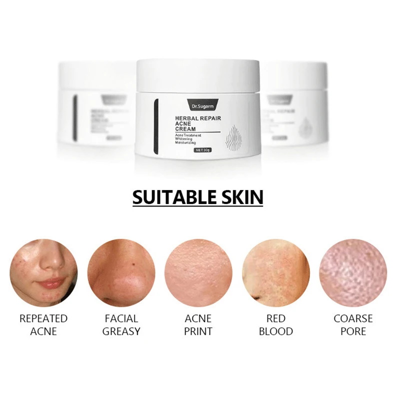 

40g Dr.Sugarm Green Tea Face Cream Blackhead Mask Powder Skin Care Remove Acne Nose Deep Cleansing Pore Skin Care Routine TSLM1