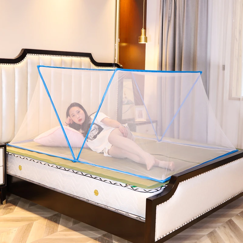 

Foldable Bottomless Student Dormitory Mosquito Net Household Encryption Single-door Mosquito Net Cover Bed Canopy