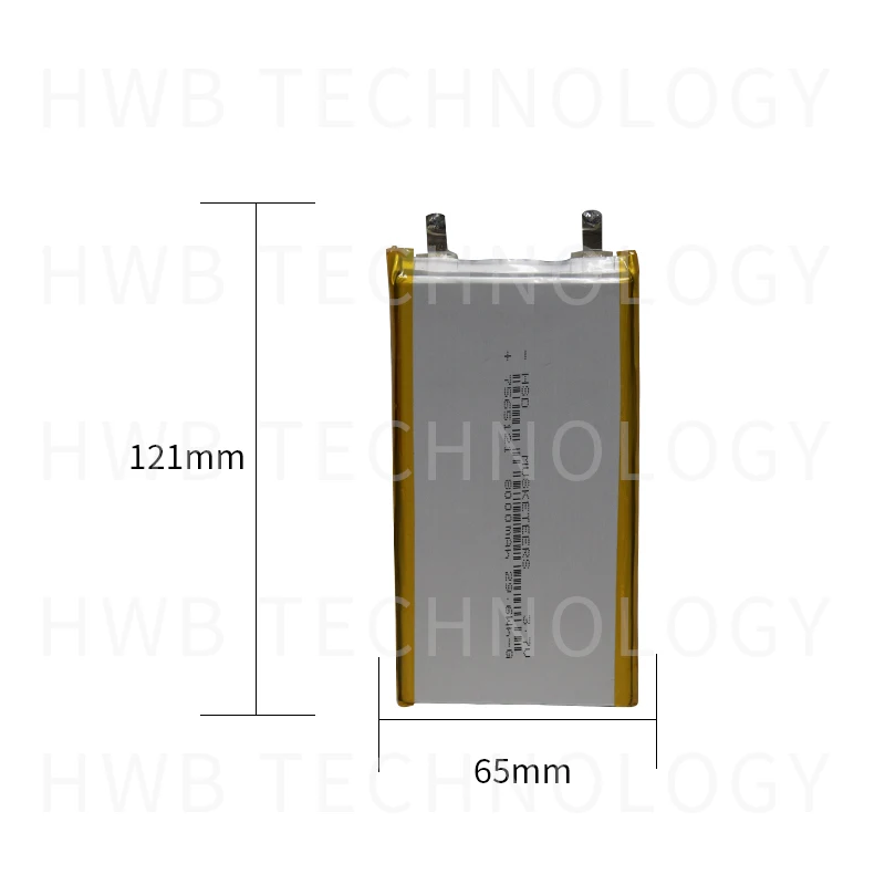 2 шт. литий полимерные аккумуляторы 8000 мАч 7565121 в|Перезаряжаемые батареи| |
