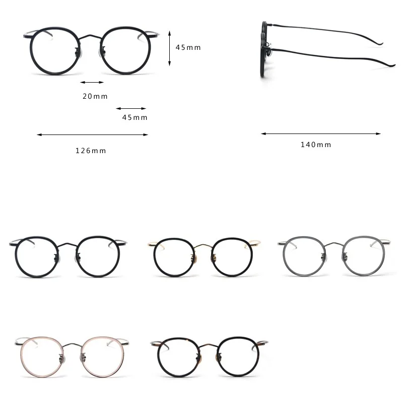 Evove Vintage Round Eyeglasses Men Women Small Nerd Glasses Frame Man Spectacles for Prescription Optic Eyewear Photochromic | Аксессуары
