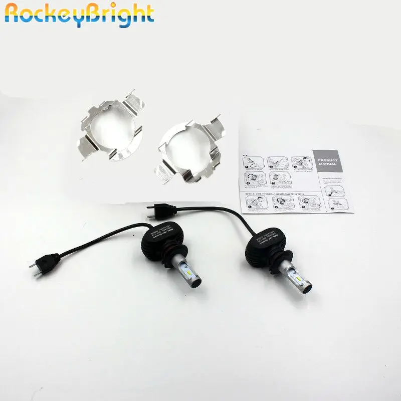 Rockeybright N1 Светодиодная лампа для фар H7 с держателем светодиодных ламп гнездо