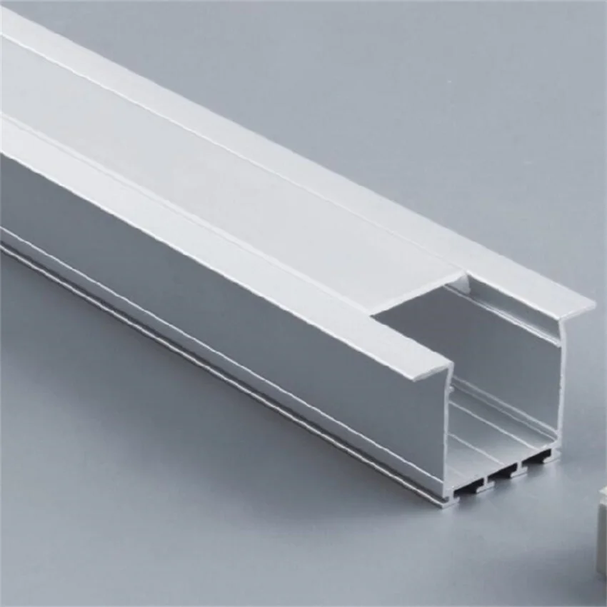 

1m/pcs Free Shipping Linear flange aluminum profile led light led channel strip profile for flooring or recessed wall lamps