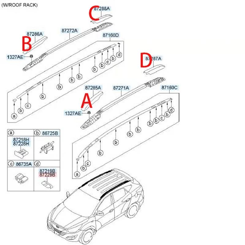 Крыша для HYUNDAI IX35 TUCSON 2011 2015 крышка крыш от солнца с полуобзором OEM 872512S000 872522S000