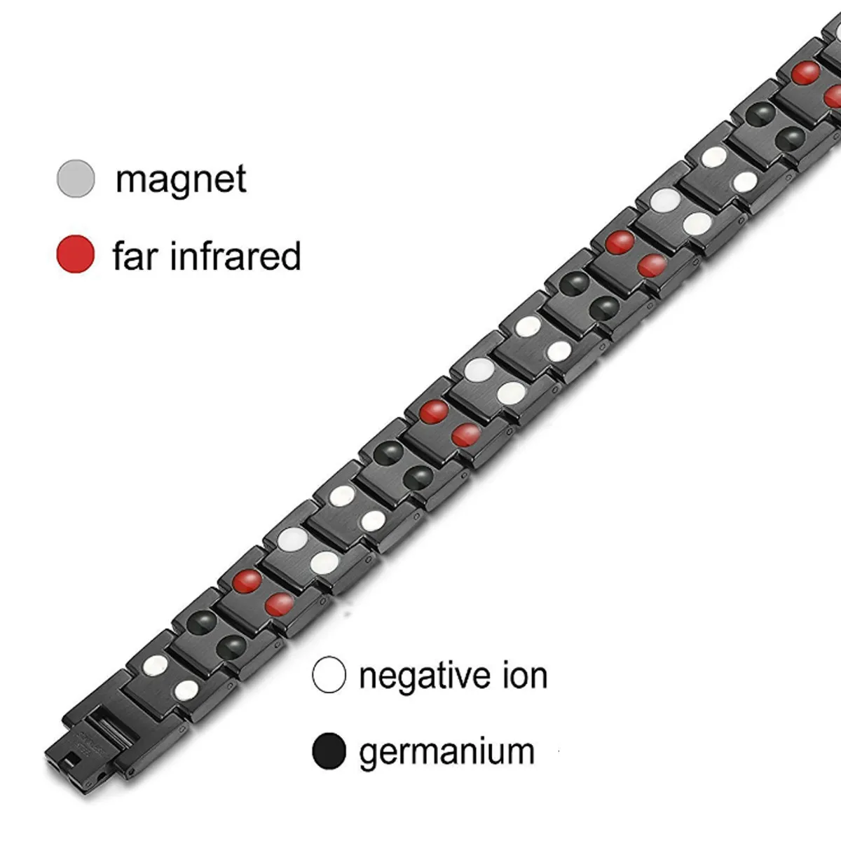 4 в 1 Мужской Женский титановый магнитный браслет супер сильный анион энергия