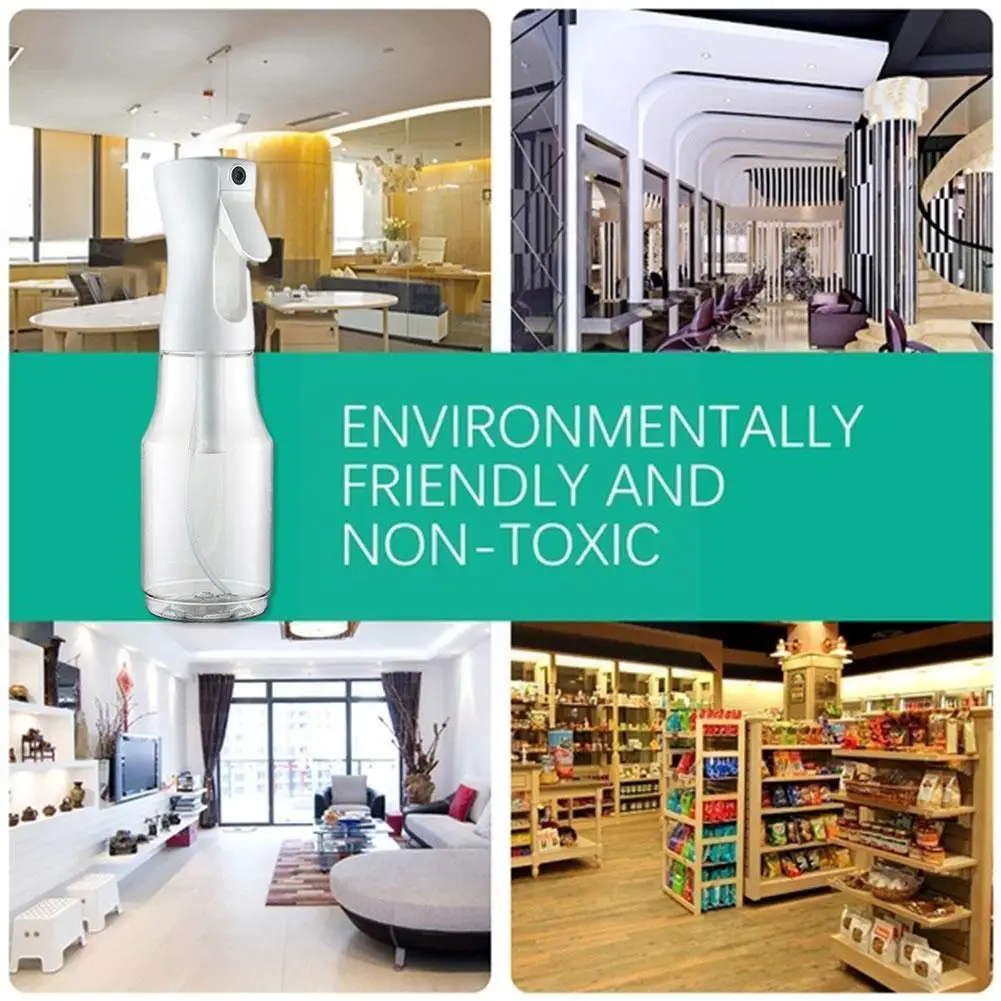 

450 мл Прозрачный флакон с пульверизатором, бутылка с распылителем высокого давления для непрерывного полива, очистки, мелкого распыления, Bot...