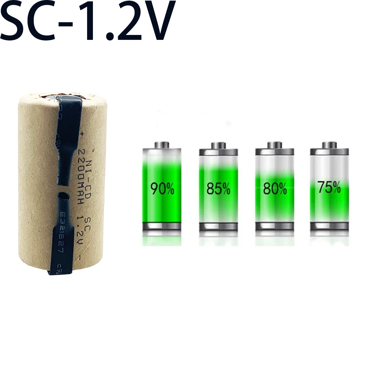 2200mAh перезаряжаемые-гидридных и никель-кадмиевых типов аккумуляторов для