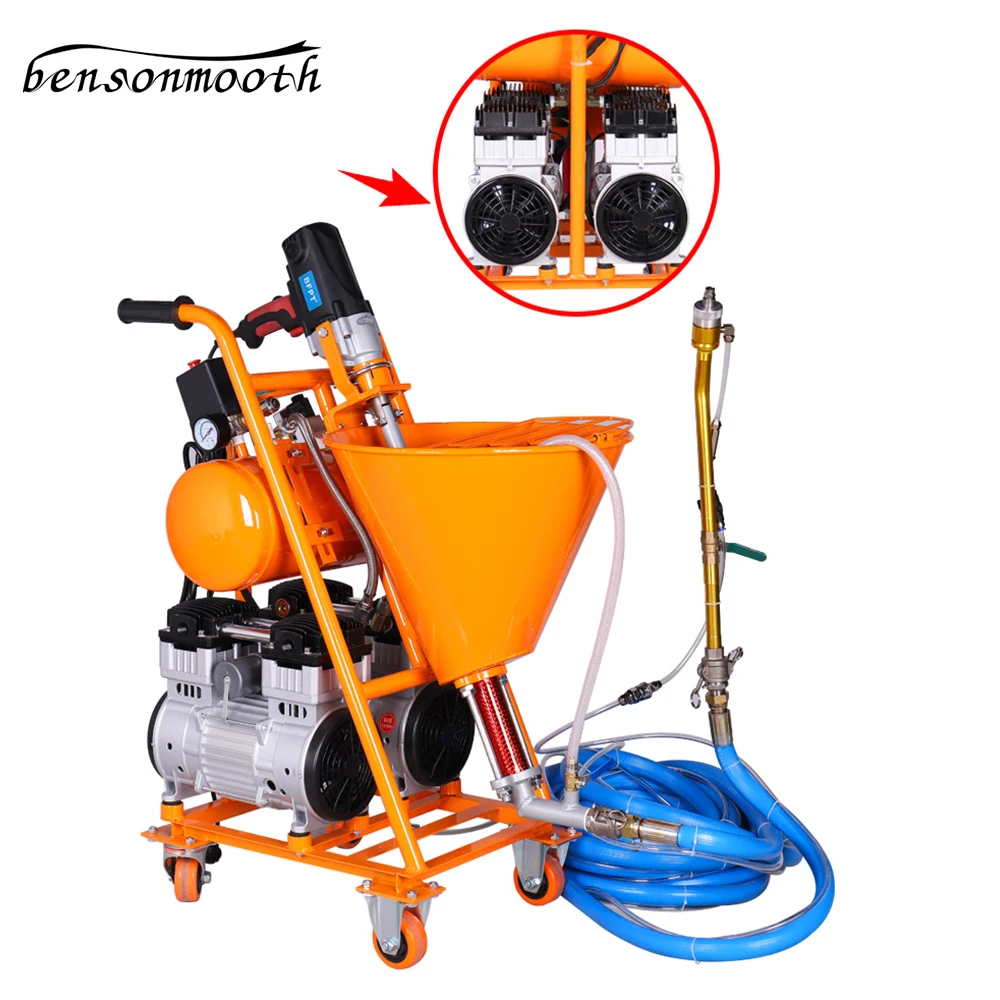 Электрическая машина для напыления под высоким давлением затирки цемента