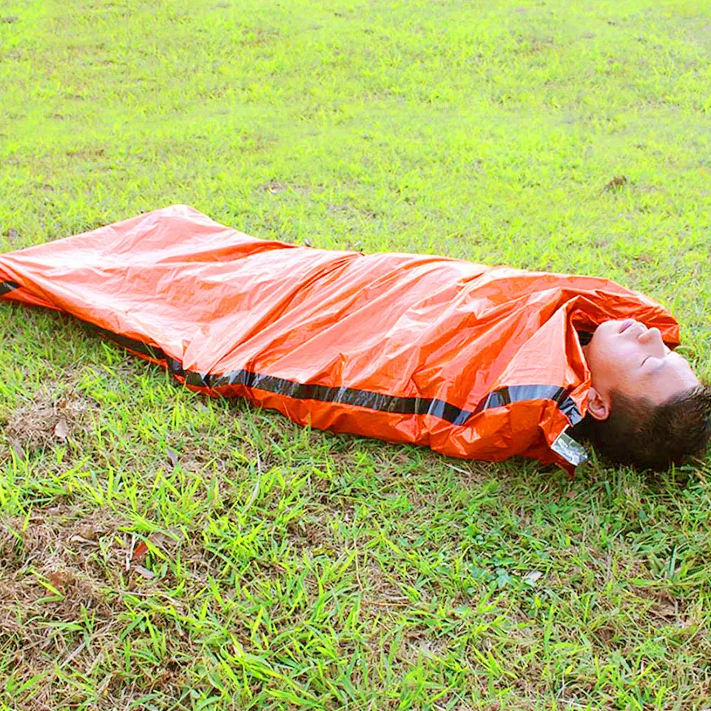 

Sleeping Bag Survival Outdoor Emergency Camping Shelter Emergent Blanket Lifesave Dry Outdoor First Aid Survive Thermal Warm