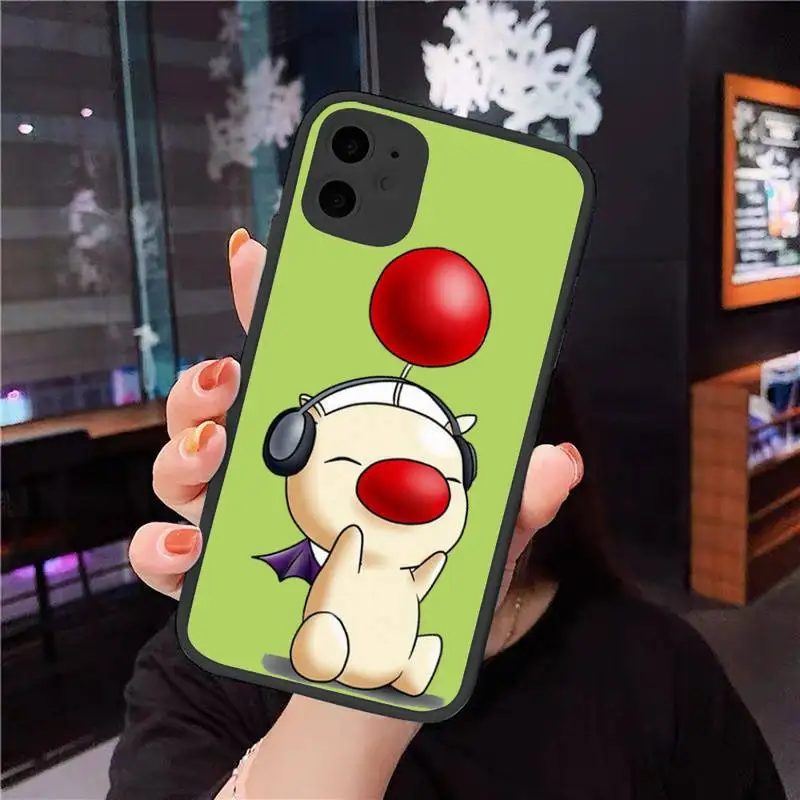

Final Fantasy Moogle Phone Case For iphone 12 11 8 7 plus mini x xs xr pro max matte transparent cover