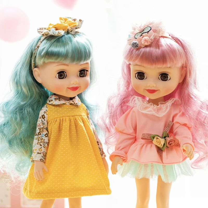 35 см для девочек Bjd игрушки куклы реборн подмигивают глаза виниловая кукла Diy Dressup