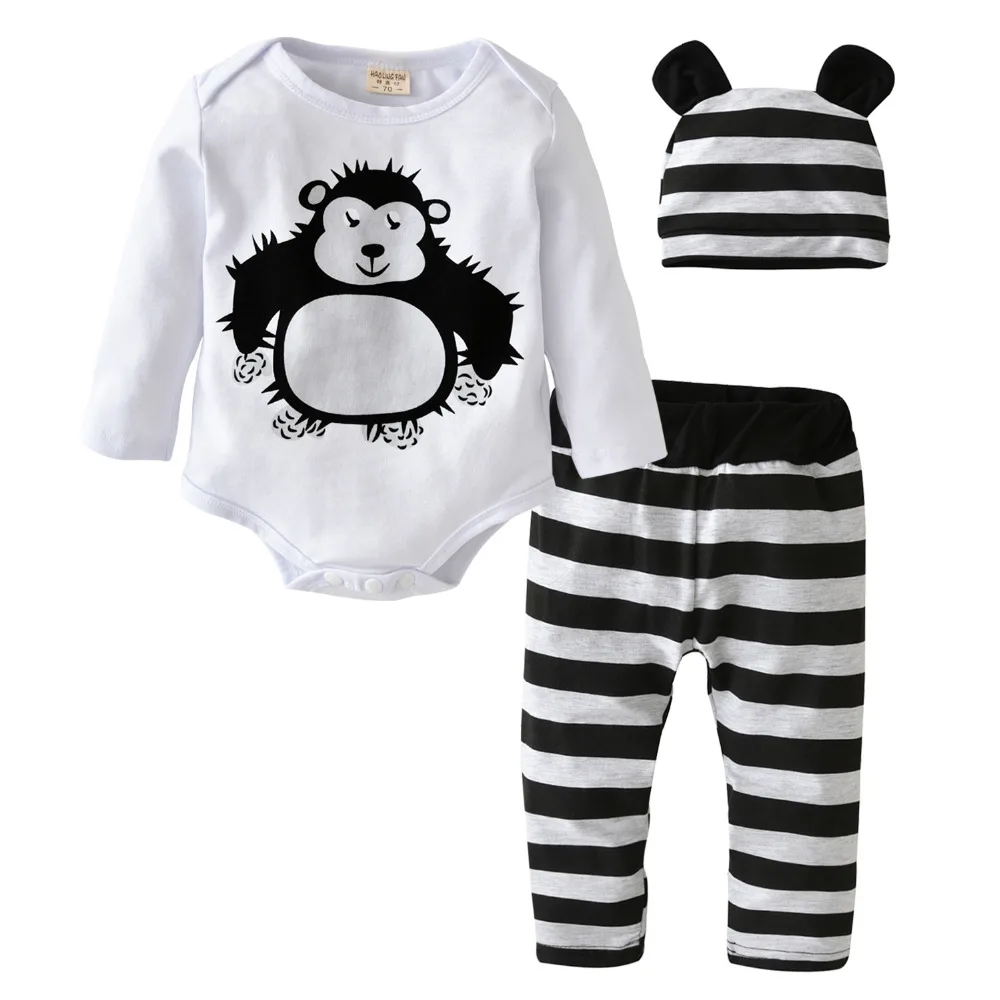 3 шт./компл. 2020 горячая Распродажа одежда для маленьких мальчиков и девочек