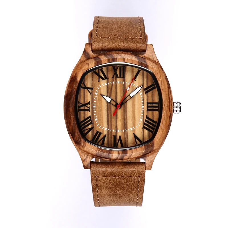 Мужские наручные часы неправильной формы креативные деревянные для женщин и