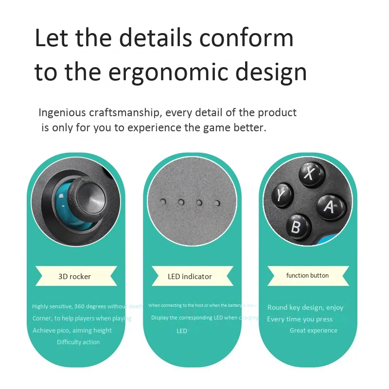 Беспроводной игровой контроллер Switch Pro Bluetooth-геймпад для Nintendo ПК поддержка