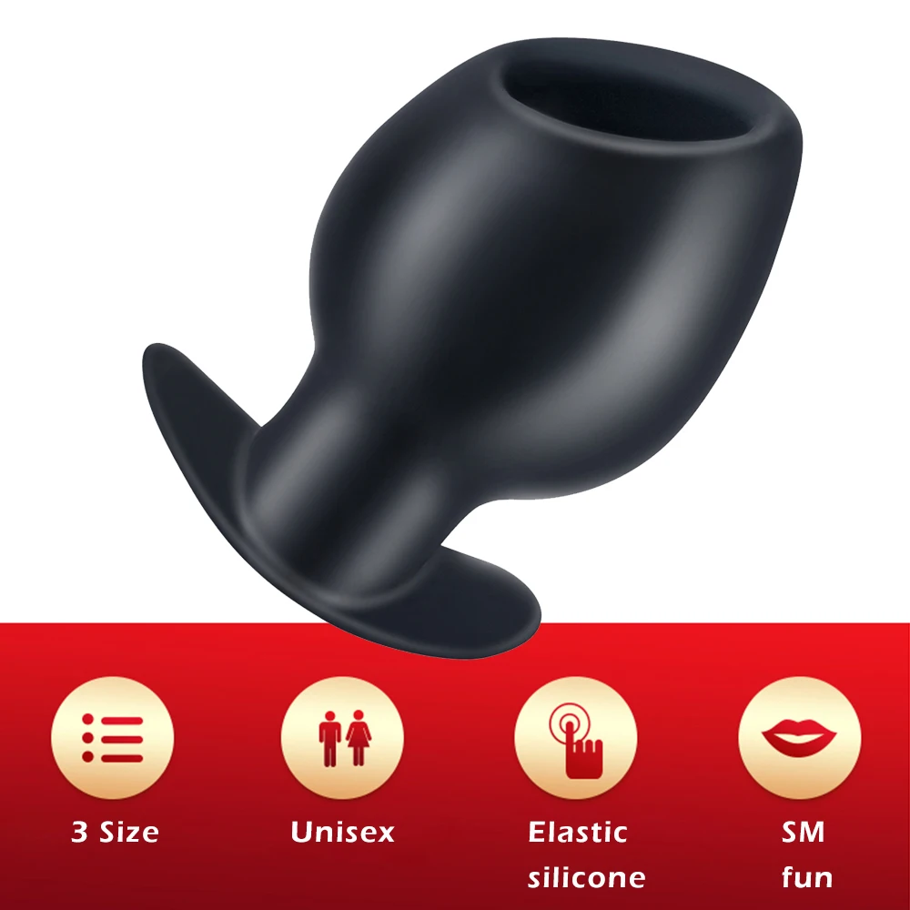 Anal Dilator Hollow Butt Plug Silicone Vaginal Speculum Adult Sex Toys Prostate Massager Anus Expander Intimate Goods For Unisex | Красота и
