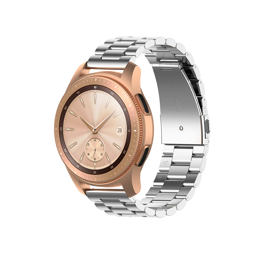 Фото Металлический ремешок для ремешка часов samsung Galaxy Watch R815 Active R500 Garmin Vivoactive3 Huami из Металлический ремешок для ремешка часов samsung Galaxy Watch R815 Active R500 Garmin Vivoactive3 Huami из