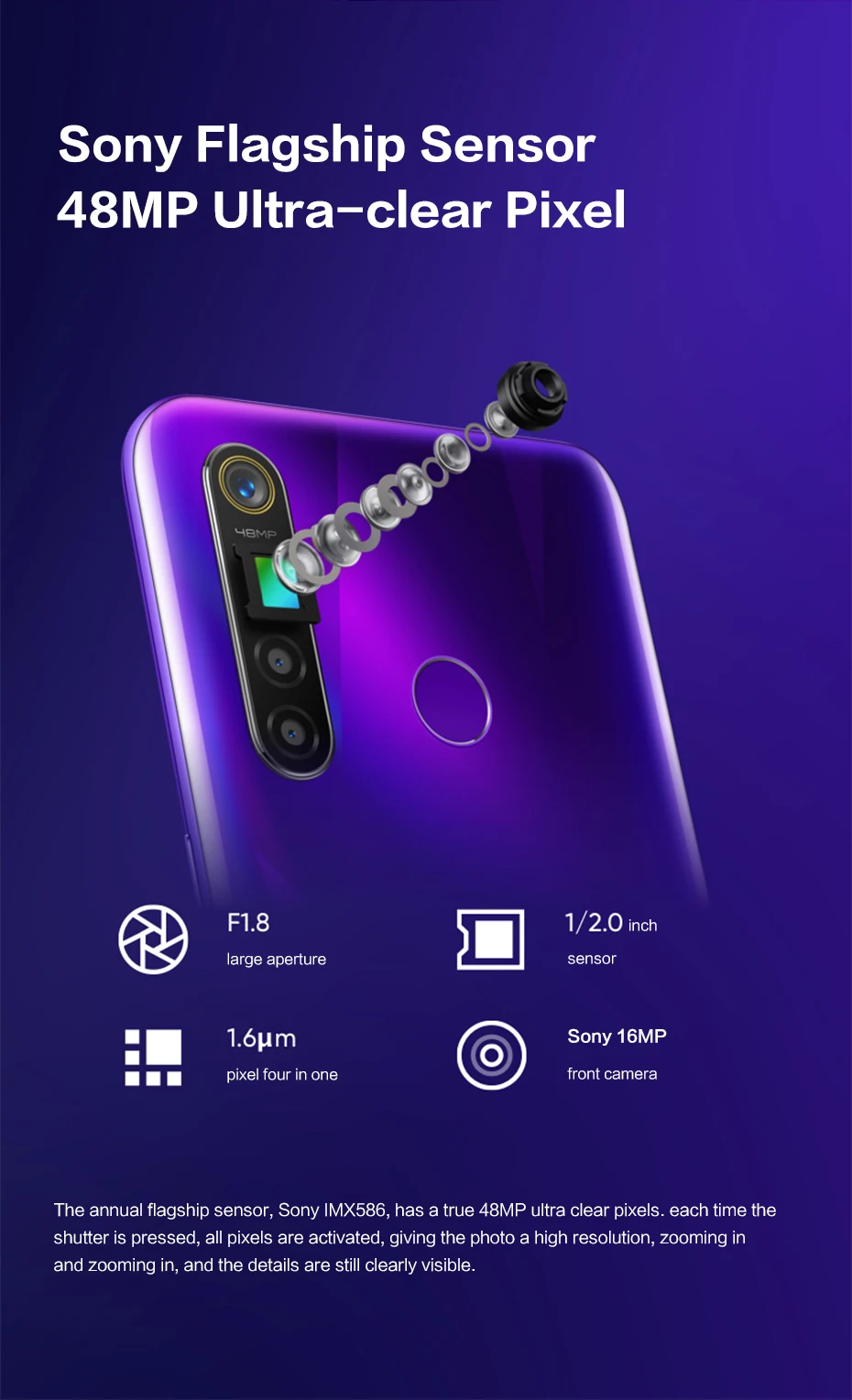 Realme Q мобильный телефон 6,3 дюймов Snapdragon 712 AIE Восьмиядерный 48мп четырехъядерный камера VOOC 20 Вт быстрое зарядное устройство 4035 мАч Android смартфон