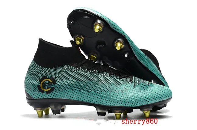 Мужские футбольные бутсы Superfly VI 360 LVL UP Elite SG AC высокие футбольные бутсы CR7 футбольные бутсы scarpe calcio