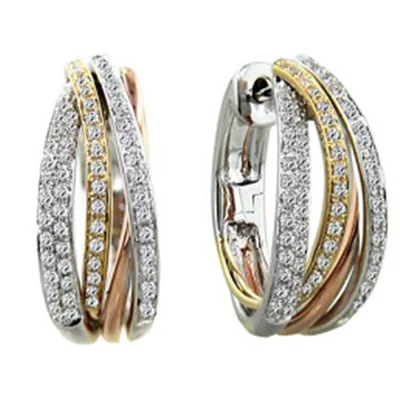 Двухцветные объемные серебряные серьги-гвоздики подвесной светильник роскошный