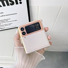 Яркий фиолетовый прозрачный чехол для телефона Samsung Galaxy Z Flip 3 5G Flip3, ультратонкий прозрачный противоударный защитный чехол