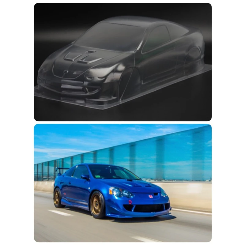 Team C Honda DC5 type R PC прозрачный корпус Корпуса для 1/10 масштаб Hpi Hsp YOKOMO Rc Дрифт