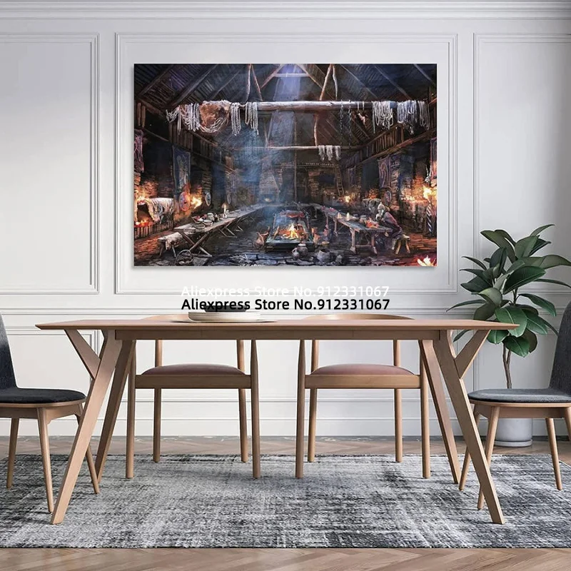 Плакаты картина Ведьмак таверна маскировка холст картины настенные для гостиной