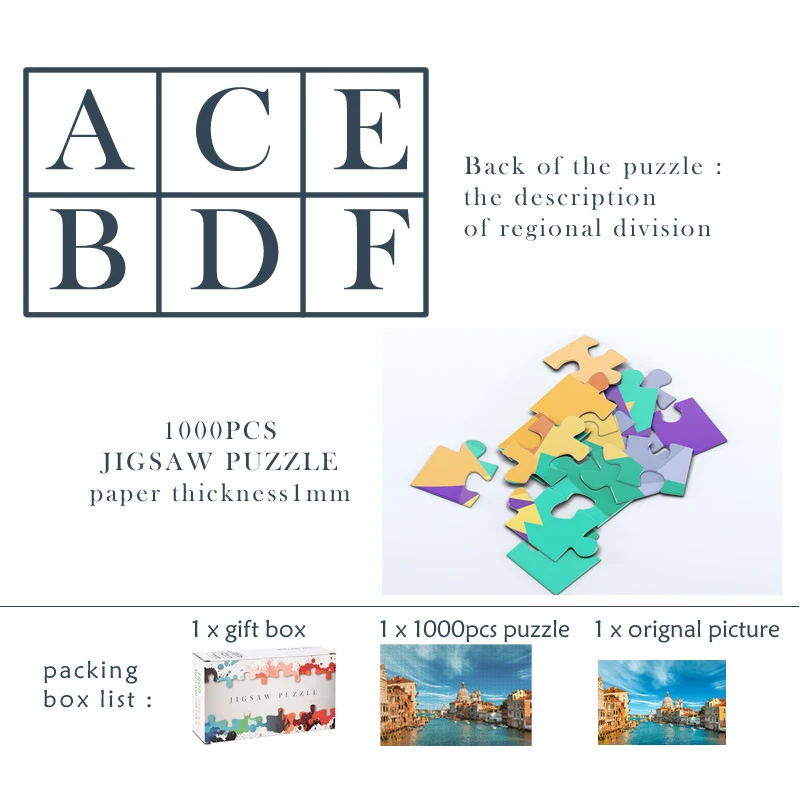 Пазлы 1000 штук деревянные сборочные картины радужные пейзажные игрушки для