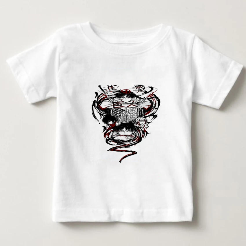 

Attack On Titan T-shirt Boys Summer 2018 Brand New Children Short Sleeve T Shirts Kids Funny Tee Shirt Baby Girl O-Neck T Shirt