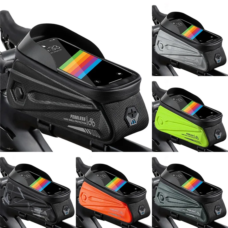 

Крепление для телефона на велосипед передняя рамка сумка водонепроницаемый Велосипедный Спорт Топ трубки на велосипеде для телефона пакет...