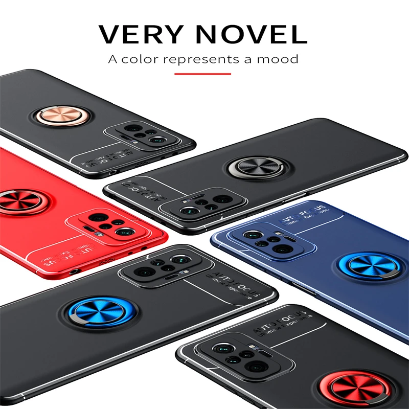 

Silicon Case For Redmi Y1 Note 7 8 9 F2 K40 Pro Max S Power 8T 9T 10X K30 UIra Zoom Poco F3 X2 M2 Phone Case Magnetic Ring