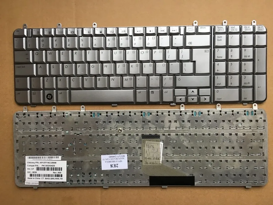 Турецкая Клавиатура для ноутбука HP pavilion DV7 DV7T американский/немецкий язык