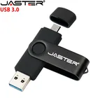 Новый Usb 3,0 JASTER OTG USB флэш-накопитель для смартфоновпланшетовПК 8 ГБ 16 ГБ 32 ГБ 64 Гб 128 ГБ 256 ГБ Флешка высокоскоростной флеш-накопитель