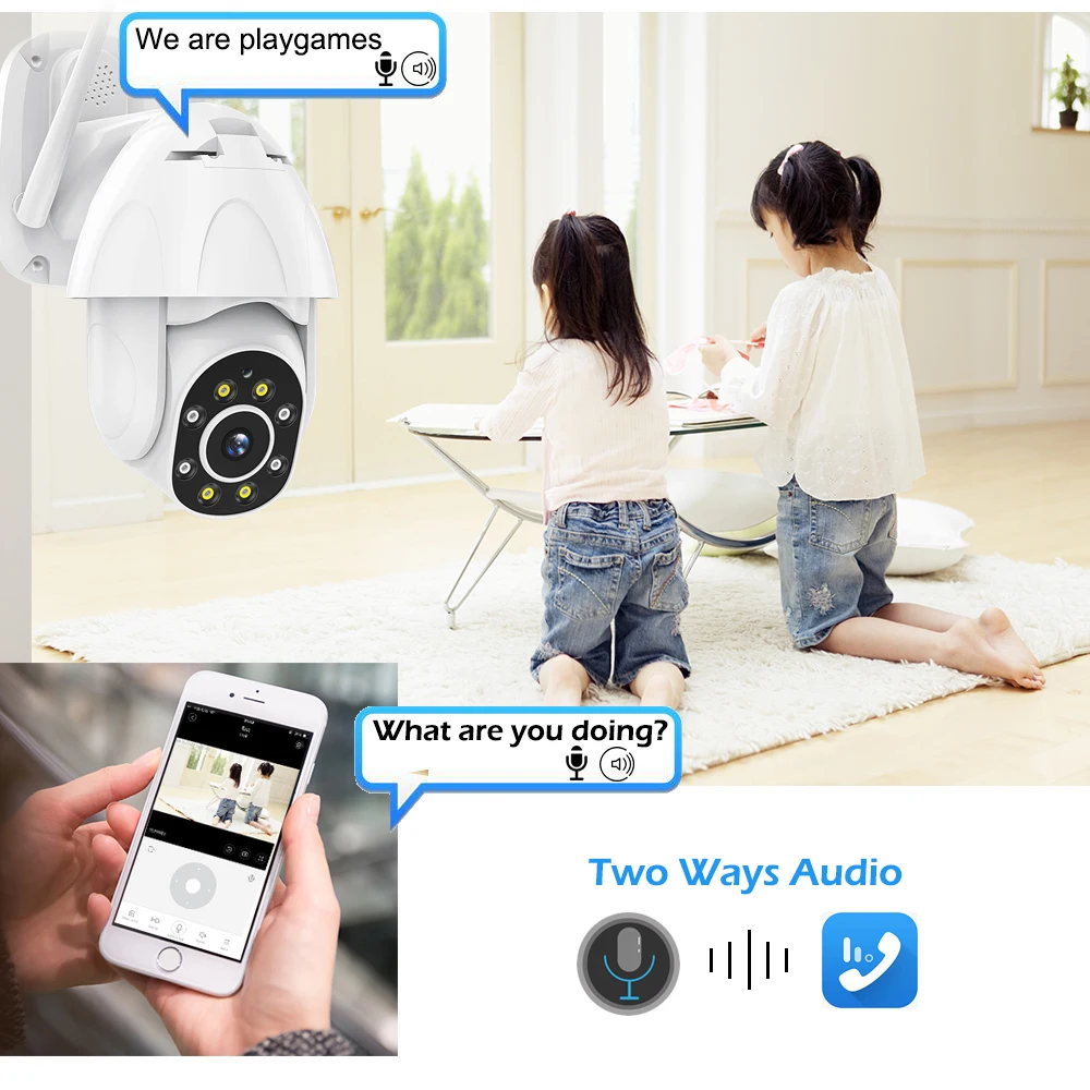 1080P HD WIFI IP камера Облачное хранилище Waterprof PTZ скоростная купольная CCTV безопасности