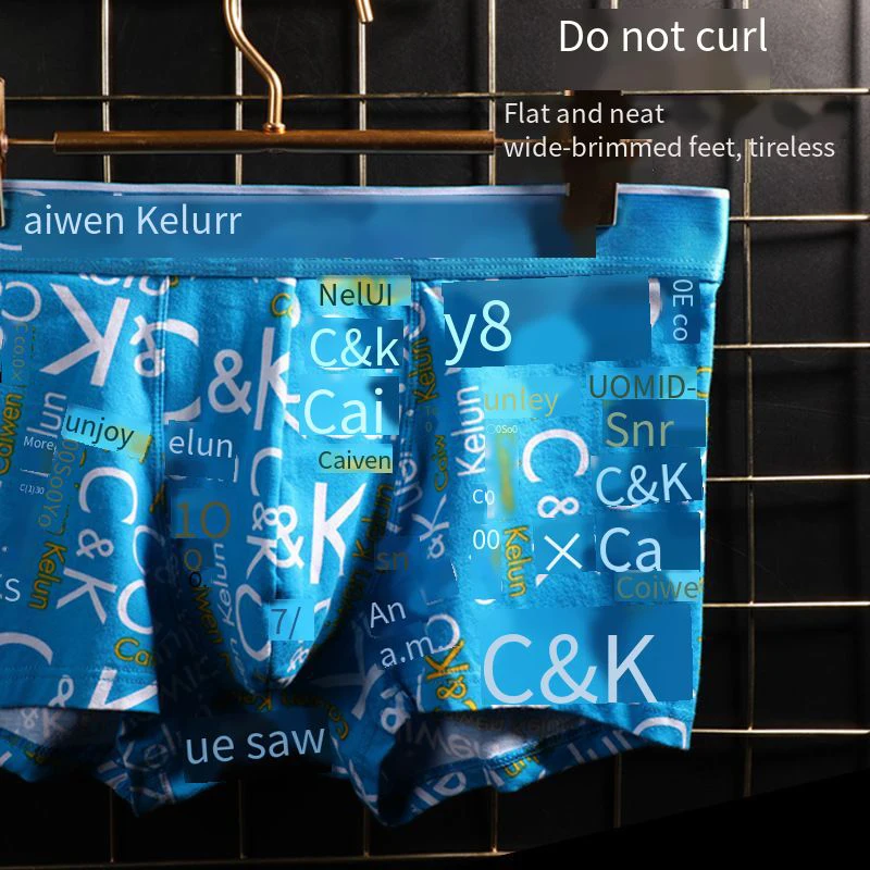 Men's Underwear Gift Box Cotton Boxer Shorts Summer Breathable Sports Trend Pants 4-piece Set